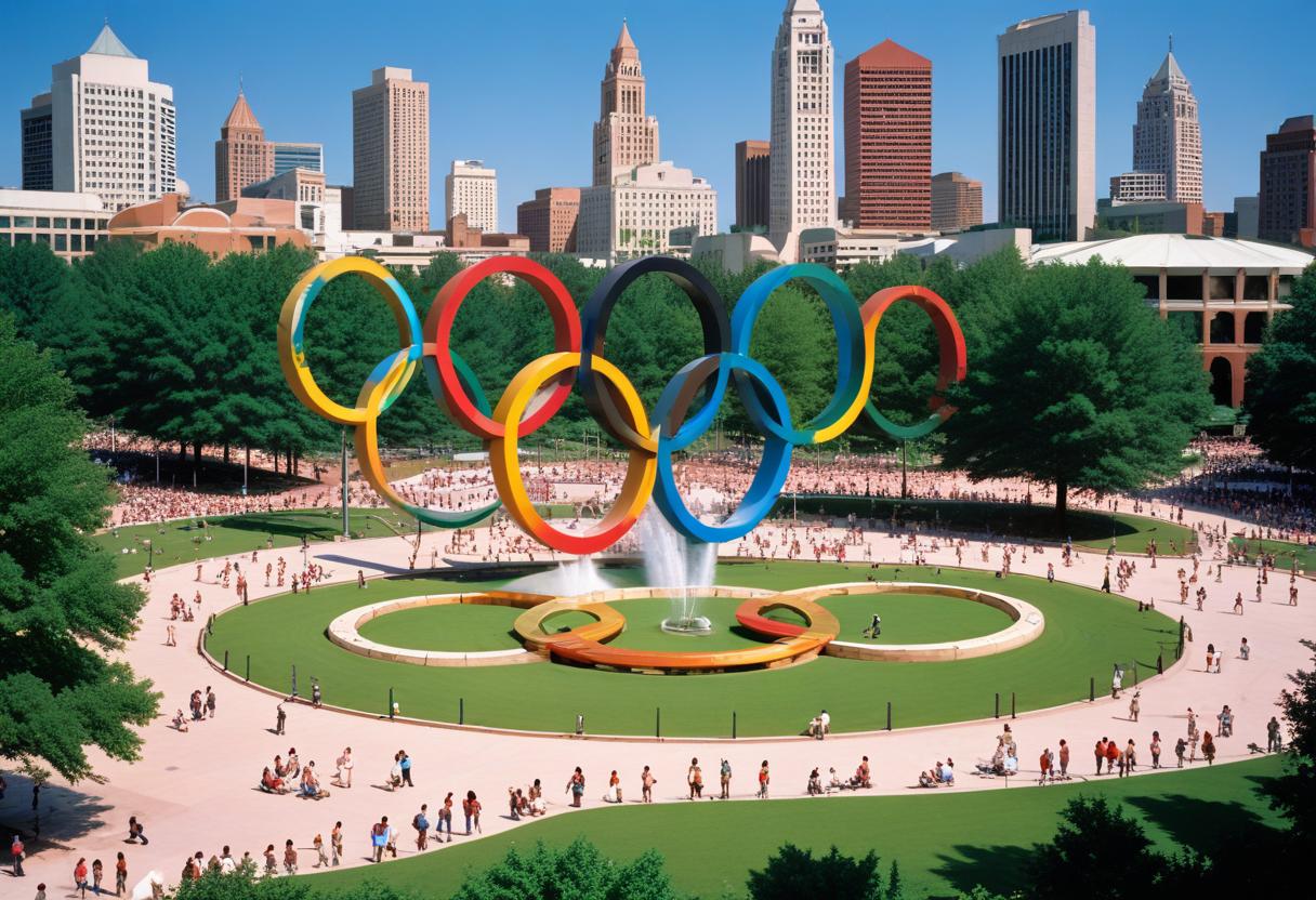 OS 1996 i Atlanta – hundraårsjubileum och minnen illustration